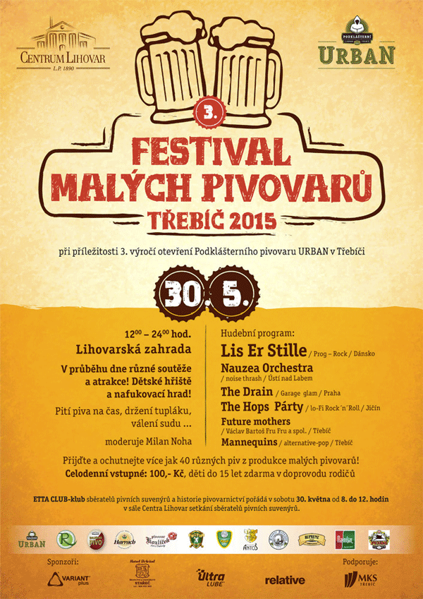 plakát Třebíč slavnosti 2015